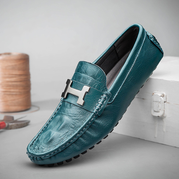 Fashionable leather casual footwear English style