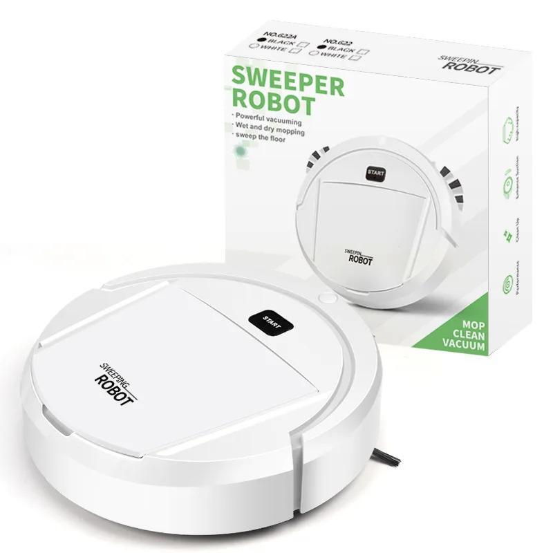Automatic Mini Sweeper, Smart Dual-Purpose Dry and Wet Cleaning Machine, Suitable for Pet Hair, Carpets, and Hard Floors Automatic Mini Sweeper, Smart Dual-Purpose Dry and Wet Cleaning Machine, Suitable for Pet Hair, Carpets, and Hard Floors
