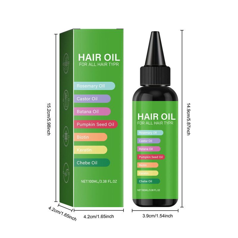 跨境TEMU  柔顺滋润发丝防毛躁 hair oil 迷迭香护发油60/100ml|undefined
