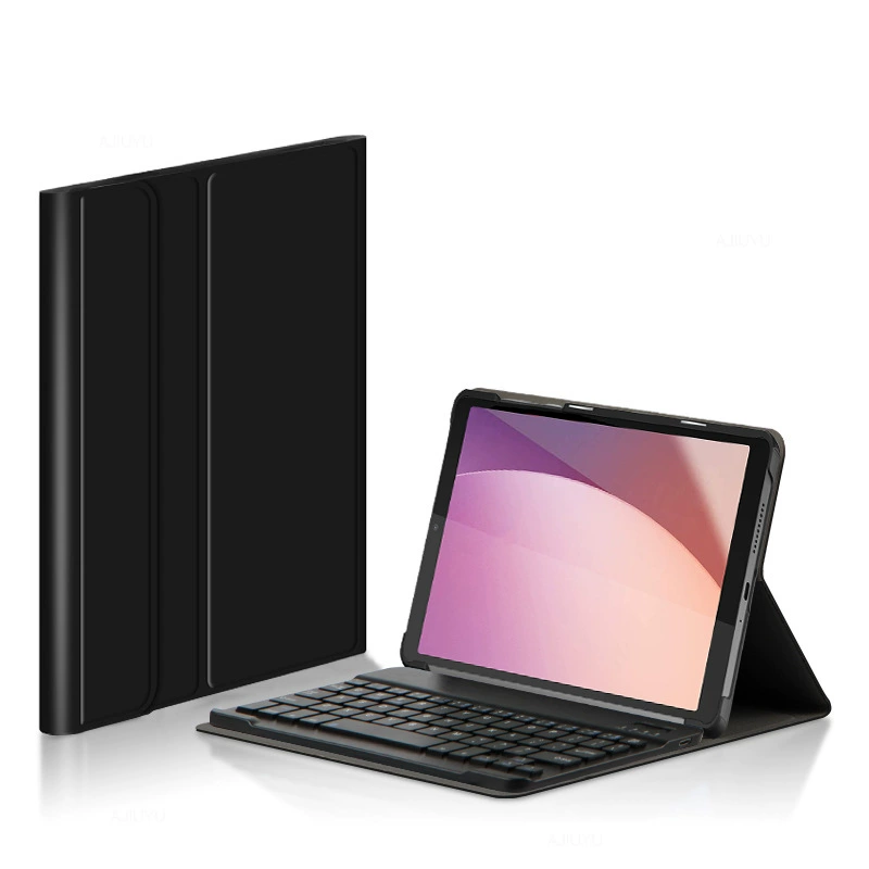 Клавиатурный защитный чехол для Lenovo M8 (4-е поколение) TAB M8 TB-300FU, кожаный корпус с клавиатурой