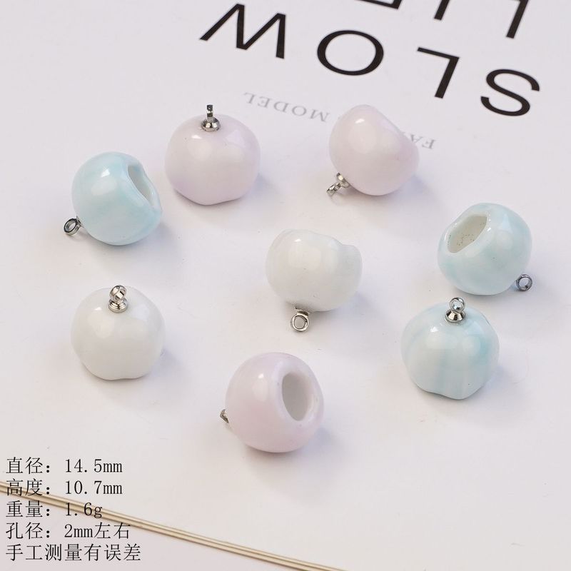 景徳鎮セラミックルースビーズカラフルなアクセサリー手作り DIY ジュエリークリエイティブマッチングかわいい新鮮なペンダントジュエリー|undefined