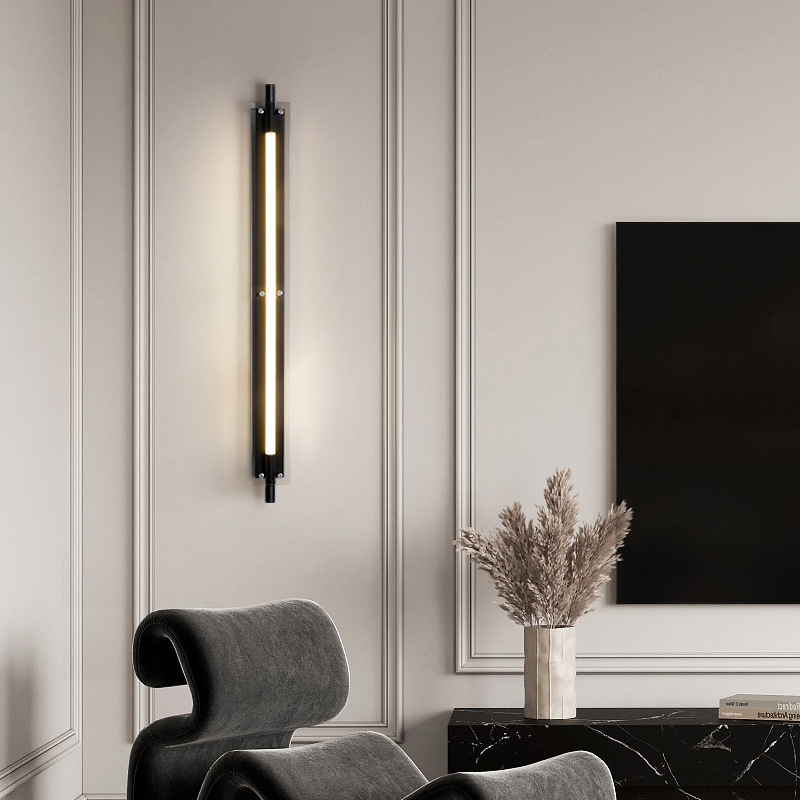 Diseño de corredor de vidrio de vestíbulo diseñador de lámparas de dormitorio de barra nórdico lámpara de pared simple lámpara de vidrio de pasillo