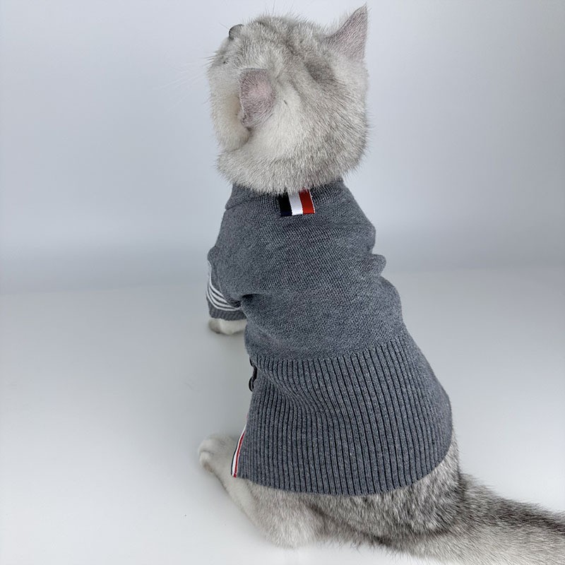 Otoño e invierno, suéter de punto cálido para mascotas, perro, gato, Teddy Bichon francés Dou, ropa de marca de moda, venta al por mayor de fábrica