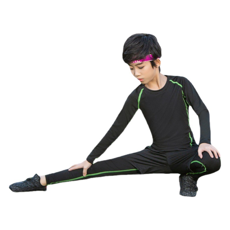 Children's tights team training clothes suit basketball football sports running bottoming high elastic breathable quick-drying clothes