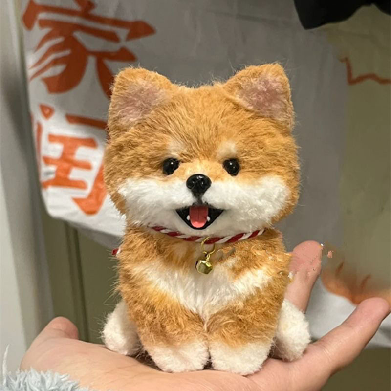 # ウサギの毛ツイストスティック子犬ボーダーコリー手作り diy 完全な材料パッケージ太いぬいぐるみ完成品女の子のおもちゃ|undefined