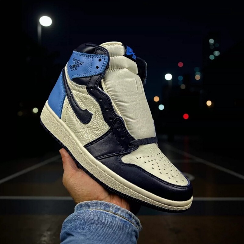 Putian AJ1 basketball shoes Jordan 1 high-top black and white panda Chicago men's and women's sports shoes casual sneakers high-top height-increasing