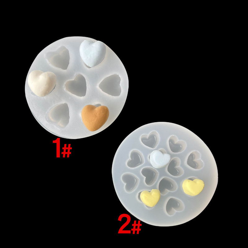 Tridimensional Pequeño amor Día de San Valentín pastel de chocolate decoración ritmo seco en forma de corazón fondant herramienta para hornear molde de silicona