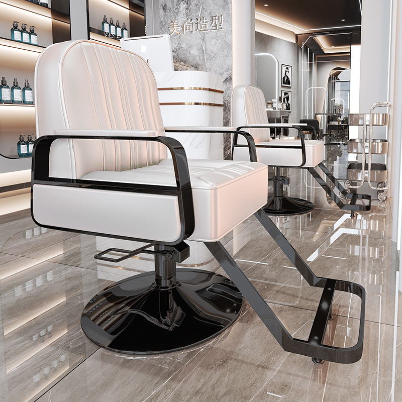 La peluquería de alta gama puede bajar la silla de peluquería, la silla de corte de pelo de teñido en caliente giratorio de elevación especial para la peluquería de alto perfil, simple image 26