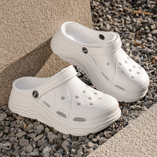 Hole shoes, women's platform slippers, women's height increasing shoes, eva, wading beach shoes, sandals, Europe and America, can be worn outside