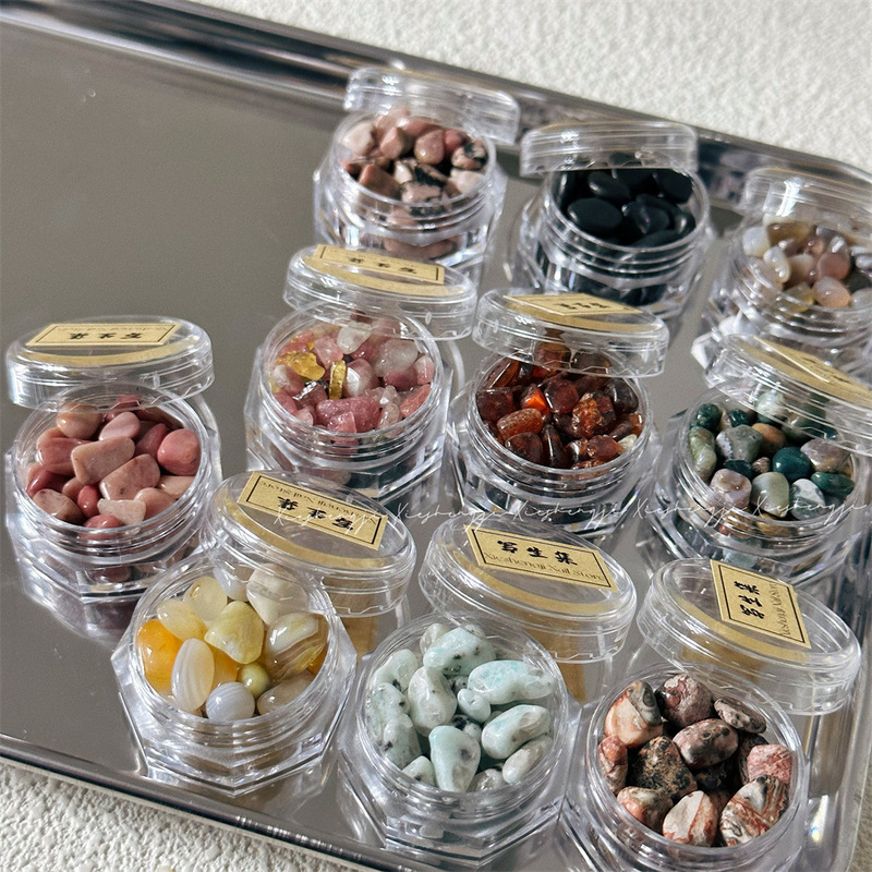 Harajuku style niche design raw stone material high quality natural stone nail jewelry diy handmade decorative material
