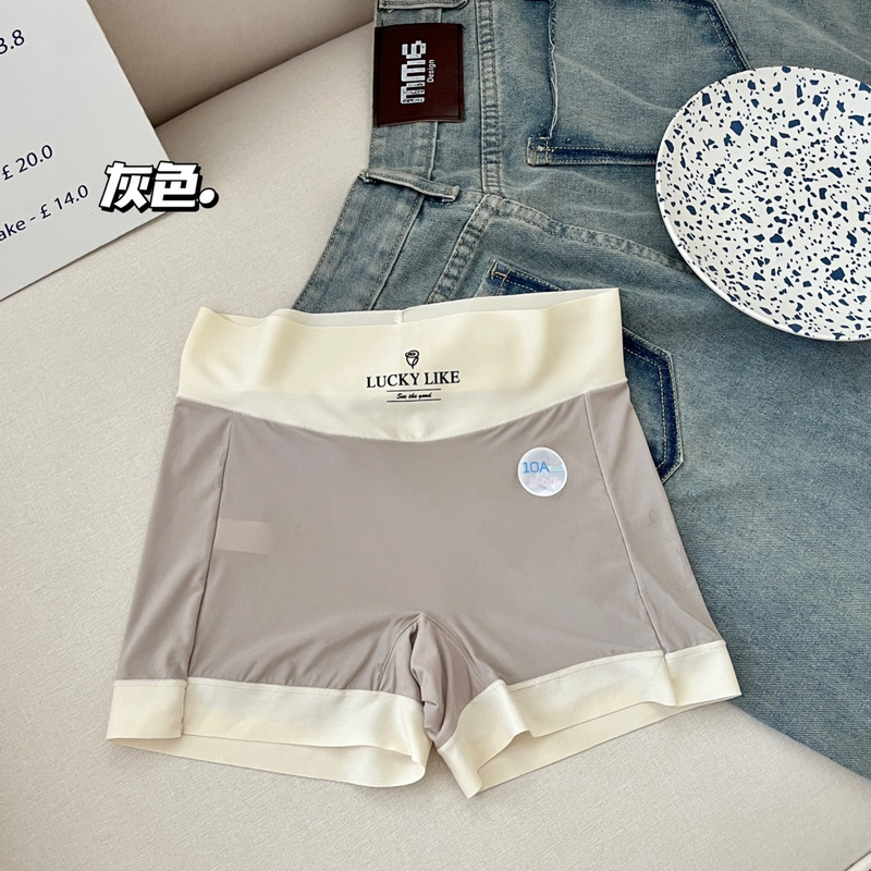 プラスサイズの露出防止安全パンツボクサーブリーフ女性用 10A マルベリーシルク抗菌クロッチ高弾性ボトムボクサーブリーフ|undefined