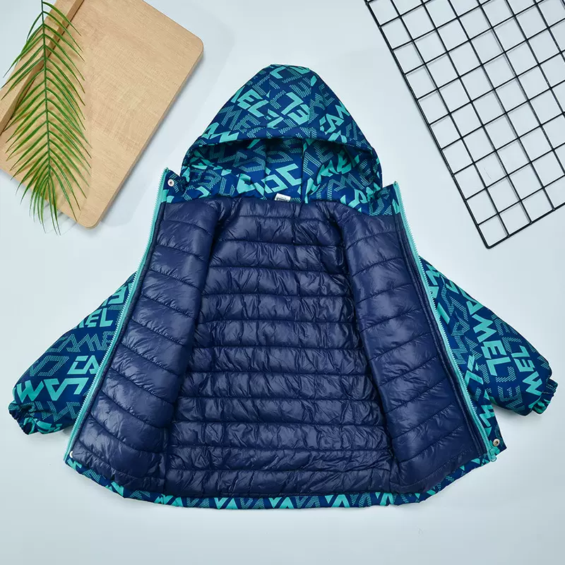 男童冲锋衣羽绒棉加厚2025新款儿童棉袄冬装外套中大童夹棉棉衣潮