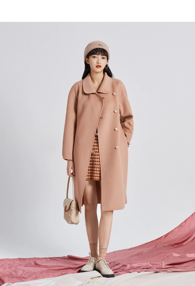 Two-sided woolen overcoat