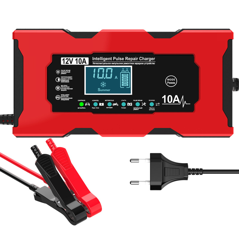 12V10A Car Battery 14.6V10A Lithium Iron Phosphate Charger Motorcycle Battery Charger