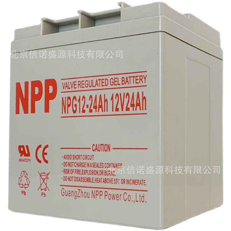 NPP耐普NPG12-24Ah 蓄电池12V24AH 胶体消防直流屏UPS电源计算机