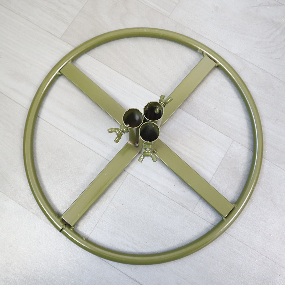 Adjustable 3-hole green iron base