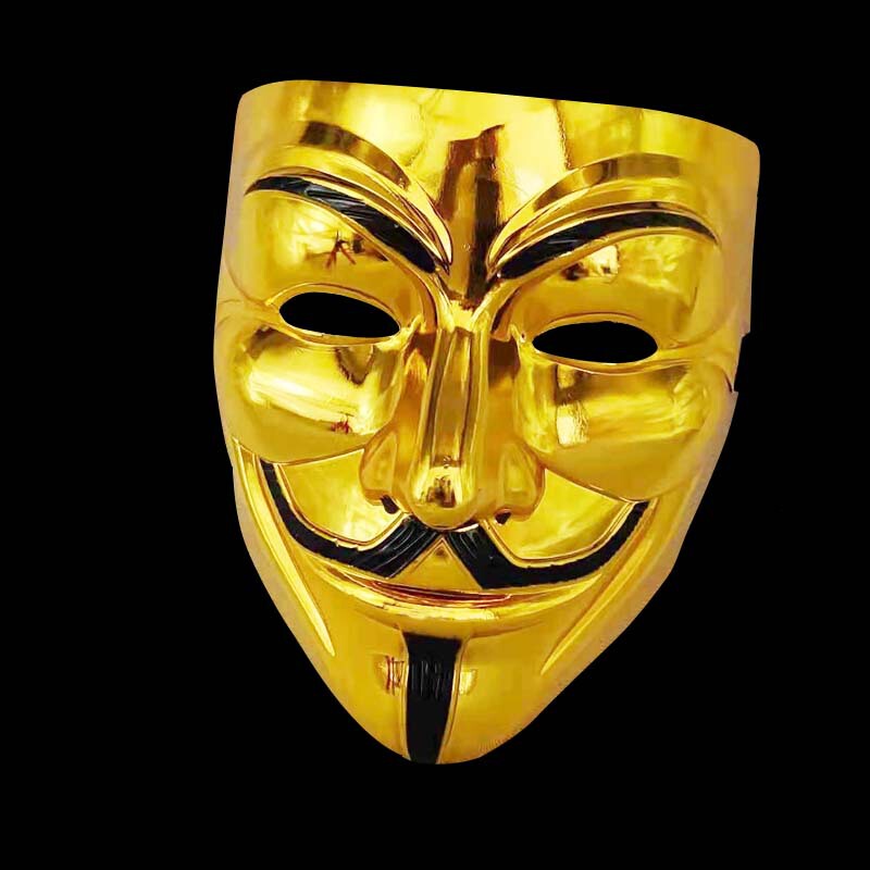 Halloween horror grimace mask V word Vendetta mask V word strange guest mask full Face Men's mask movie mask