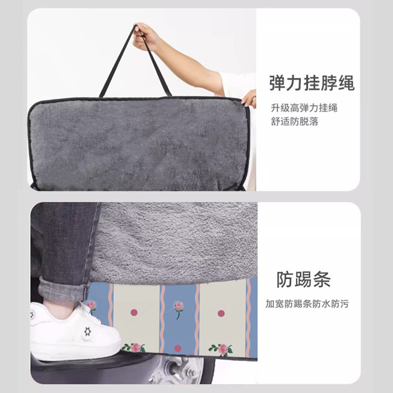 冬季挡风被加绒加厚可爱防水耐脏电动瓶摩托三轮车四季通用防风被|undefined