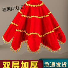 东北扭秧歌手绢花一对二人转八角巾儿童跳舞手帕成人舞蹈考级专用