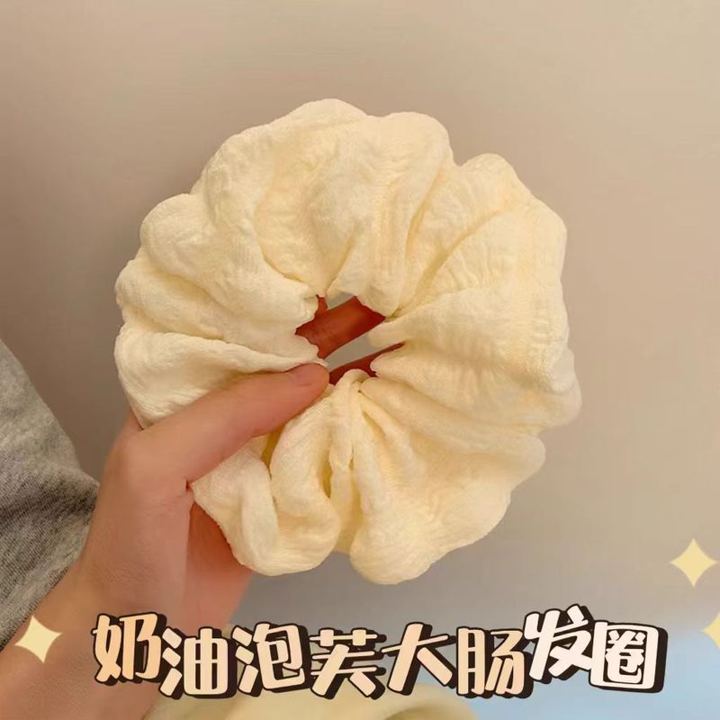 赵露思同款蕾丝发圈丸子头发绳高级感大肠发圈绑头发头花发饰批发|undefined