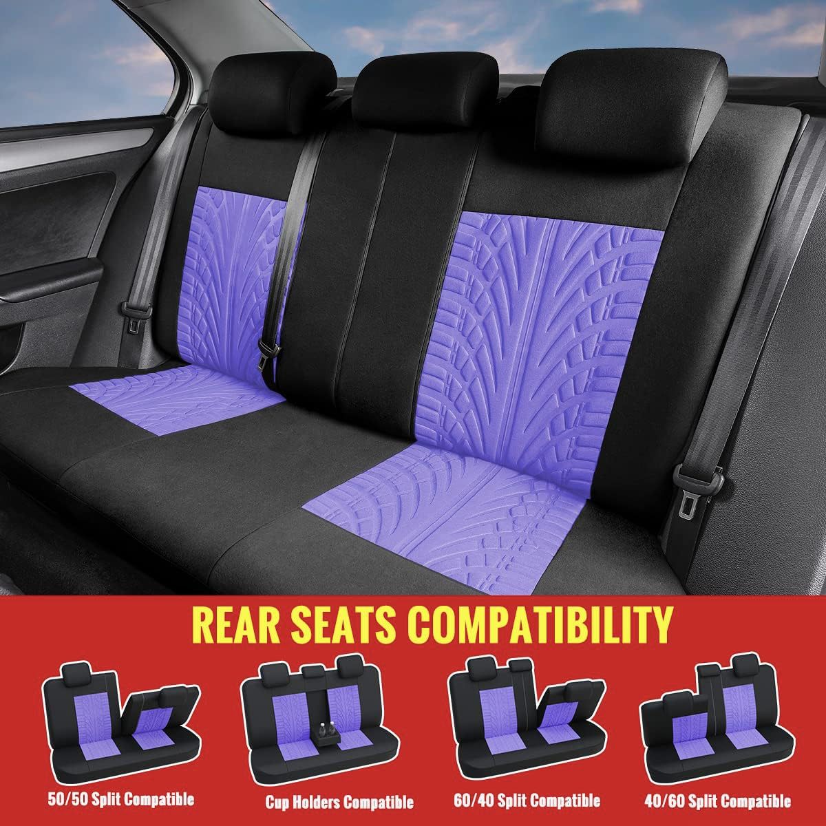 Cross-Border Hot-Selling 3D Letter Universal Car Seat Cover Cushion for Amazon, Temu, Mercado, Europe and America