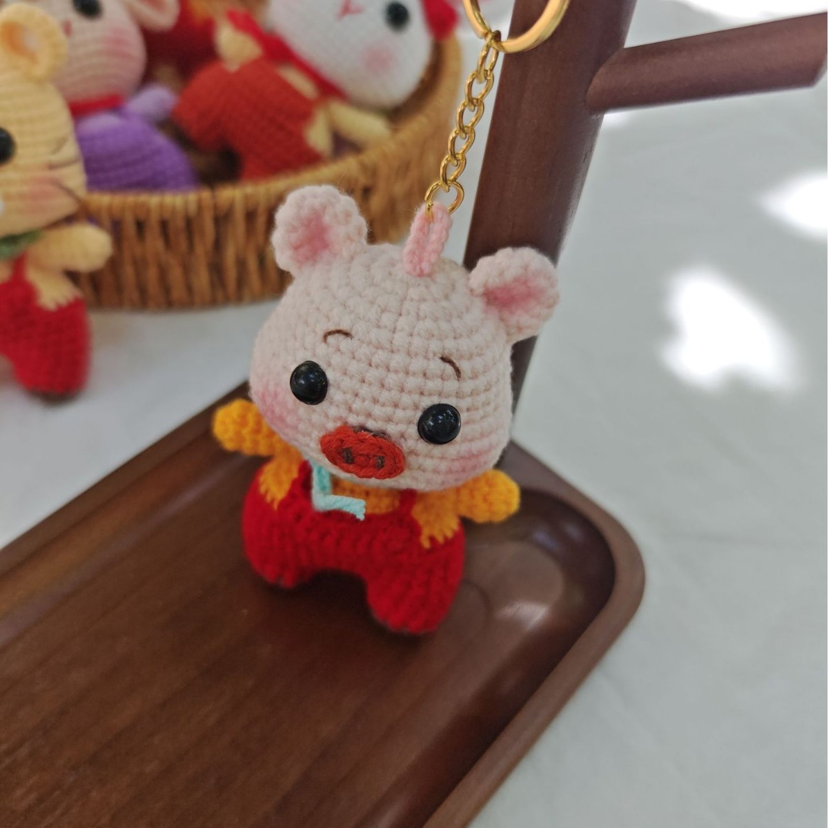 Colgante del zodiaco tejido a mano, muñeco de ganchillo hecho a mano, regalo lindo y personalizado, venta al por mayor y al por menor