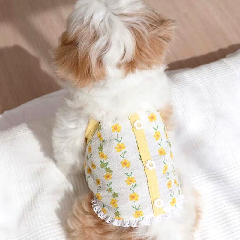 Summer thin cat pet dog suspender vest Teddy Bichon Bear Schnauzer Vest Vest Small Dog Clothes