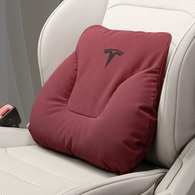 Headrest | Supplies - horn-model-volcano-red-tesla-lumbar-support-one-pack