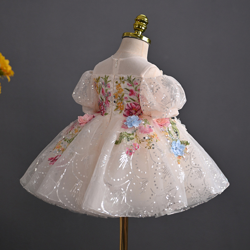 Robe de princesse fée des fleurs pour anniversaire et fête_voghion.com