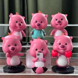 露比创意小海狸loppy盲盒潮流手办批发摆件礼物娃娃机直播