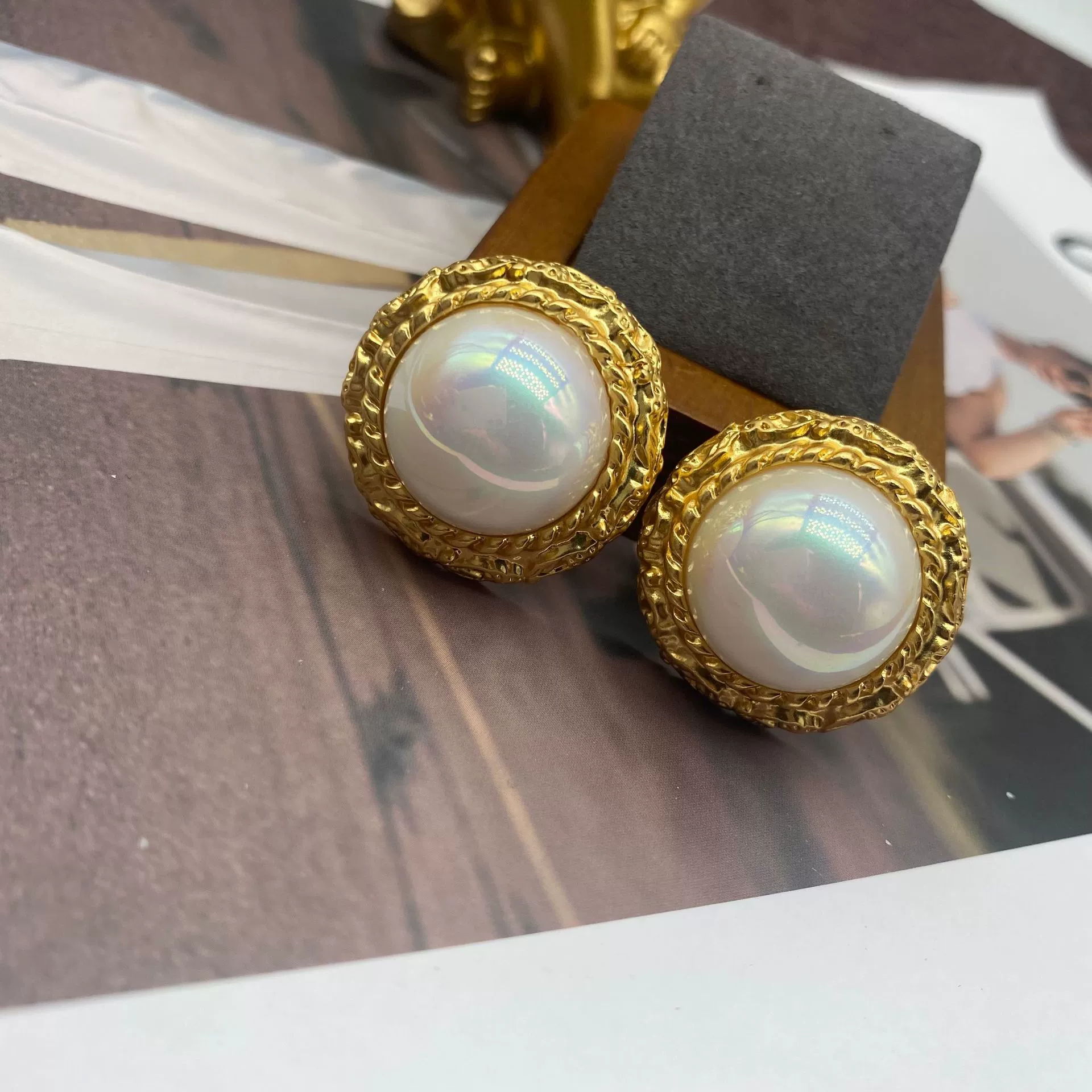 Новый аксессуар ретро, серебряная игла, серьги из жемчуга, клипсы на уши, 22 карата, образец серебро 925, оптом