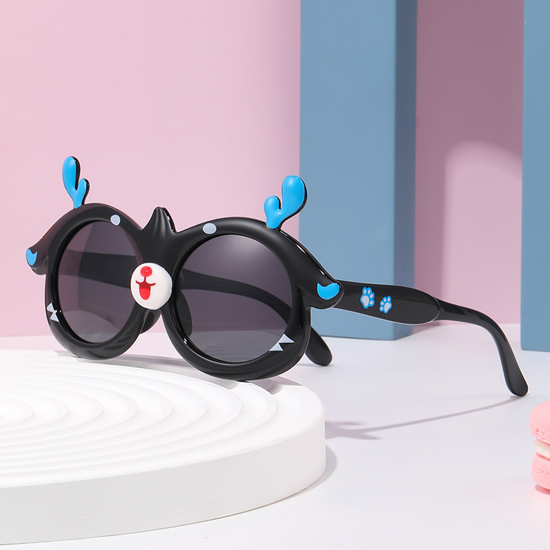 Dicha caricatura coreana ins niños gafas de sol gafas de sol marea para niños bebés niñas bebés gafas de sol