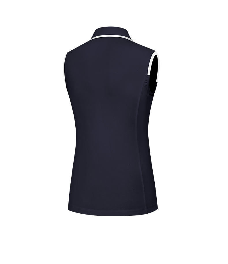 Áo thun ngắn tay giảm béo mùa hè nữ PGM golf, áo thể thao không tay thoáng khí — KUZ147-Quần Trắng, YF552-Áo màu trắng, KUZ147-quần đen, YF552-Áo màu xanh nước biển chi tiết 16