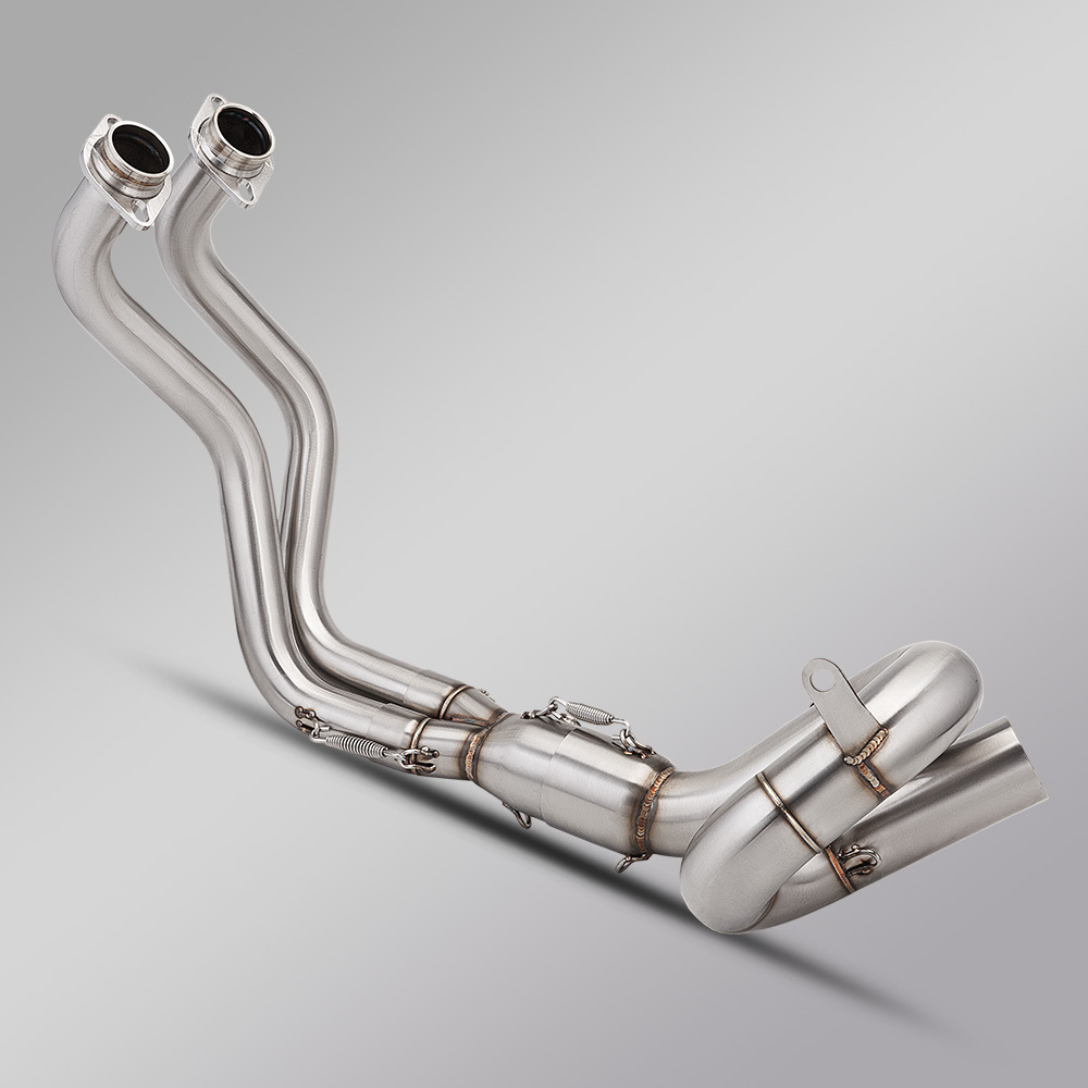 Suitable for Mt07 Exhaust Pipe Modification Fz07 Double Oxygen Port Swing Front and Rear Muffler 2014-2025
