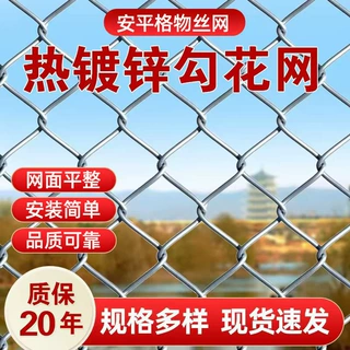 按需定制镀锌勾花网 养殖绿化铁丝网园林菱形网 批发矿用勾花网