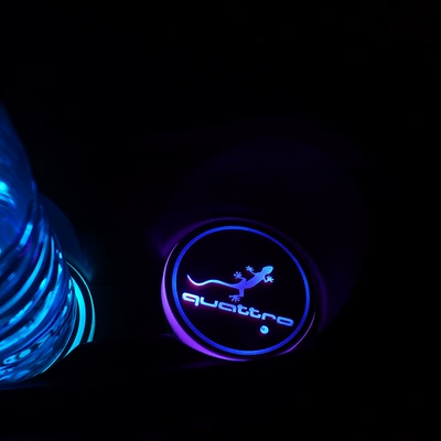 Anti-slip mat – USB Charging Seven-Color Led Non-Slip - audi-quattro-single