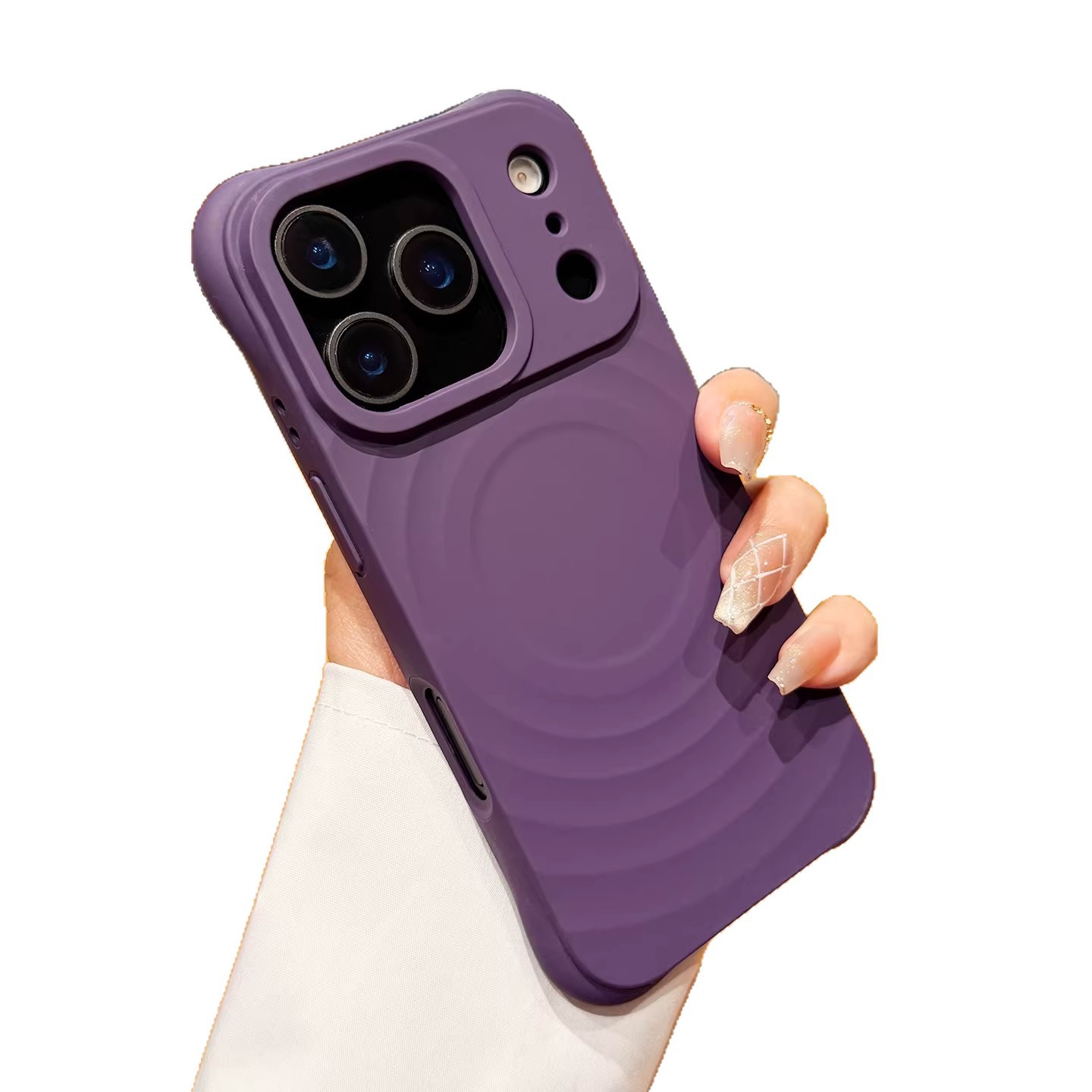 Suitable For Fruit Full-cover Phone Case, New Silicone IPhone 16 Pro Wave Magnetic 17 Air Simple Ins Style_voghion.com