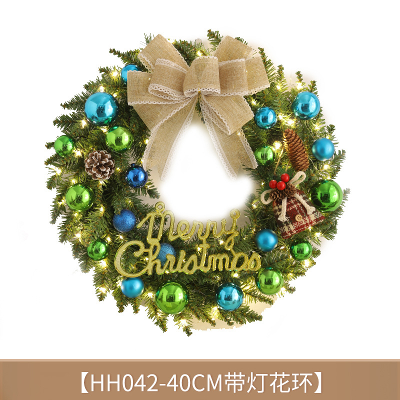 Guirnalda de Navidad adornos de árbol de Navidad guirnalda fiesta atmósfera pared colgante decoración escena diseño puerta colgante Decoración