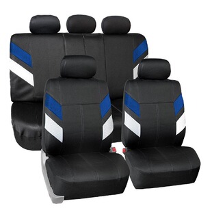 New stitching color blue white sandwich black PVC car seat cover explosion best-selling cushion car cover