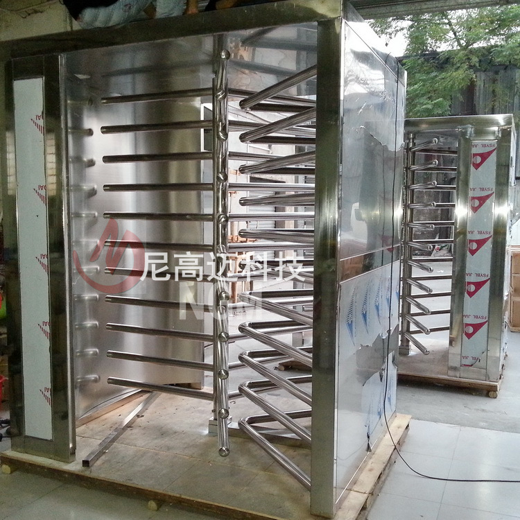 单向疏状旋转栅门 外贸景区车站全高闸机 三翼挡臂栏杆式人行道闸