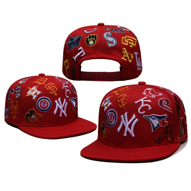 2025 新しいフルスタンダードクロスボーダー外国貿易 MLB アメリカンリーグチームキャップ NY ヤンキース野球帽調節可能なフラットつば|undefined