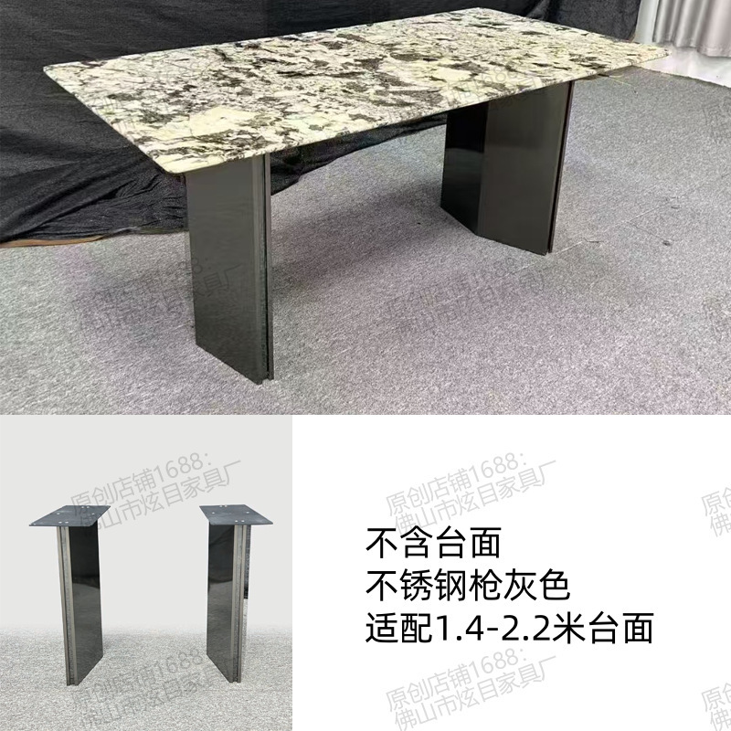 家庭用大理石のダイニングテーブル脚サポートフレームライト高級ステンレス鋼テーブル脚テーブル脚テーブルフレーム正方形ダイニングテーブルベースブラケット|undefined