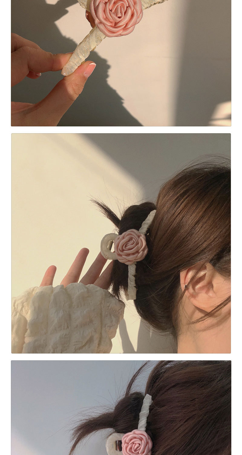 Rosa Kamelie fangen Clip Stoff Rose Haarspange Haarschmuckpicture3