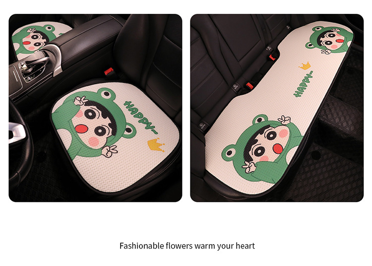 Cute Cartoon Crayon Shin New Car Seat Cushion Four Seasons Universal Cyber Popular Half Bag Seat Cover Women's Seat Cushion Winter Seat Cover