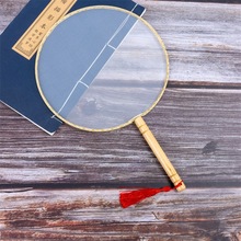 厂家批发白色宫扇竹柄圆扇创意绘画廷扇团扇子空白扇子