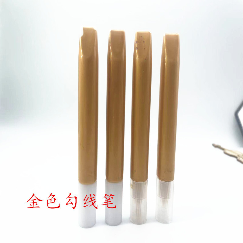 Hand-painted diy double-sided glass photo frame 3D three-dimensional golden hook pen no-bake transparent glass oil paint wholesale