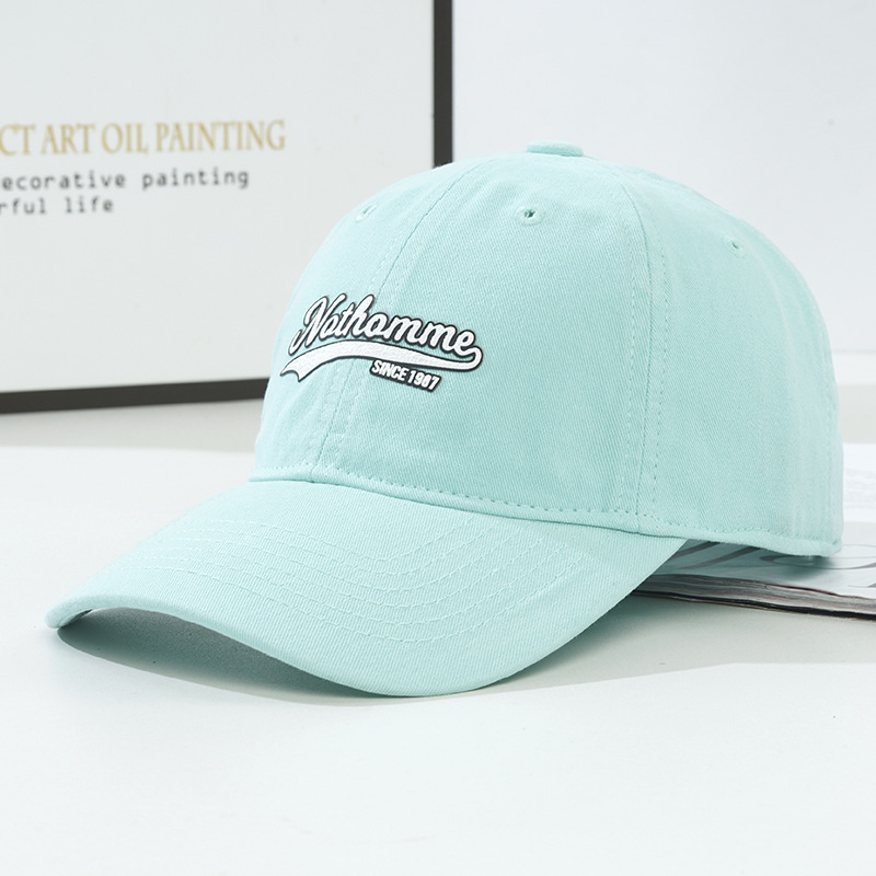 Nuovo da donna colla stampa Soft Top Baseball versione coreana Tide Wash approfondisce il viso Mostra piccolo cappello con lingua d'anatra da uomo_voghion.com