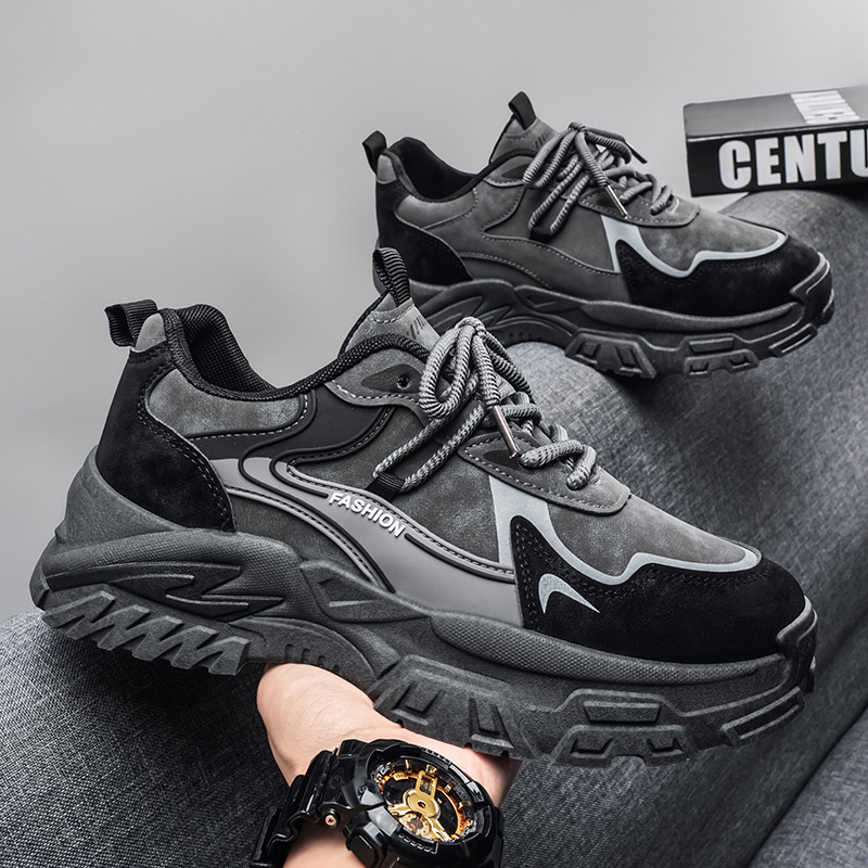 Zapatos deportivos de hombre 2026 primavera nuevos zapatos de hombre antideslizantes con suela gruesa zapatos de carreras de moda de estudiantes casuales