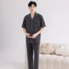 [Short-sleeved trousers] Men's dark gray