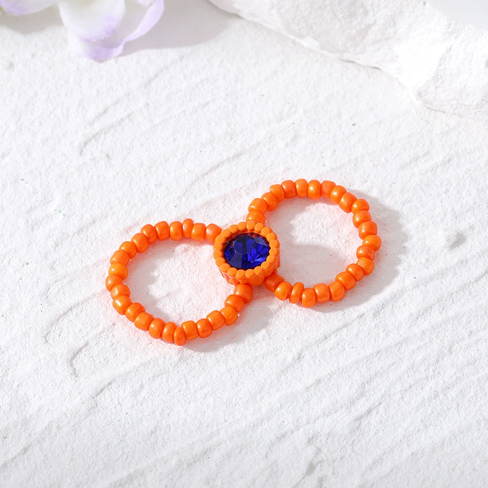 Акриловое эластичное gemstone кольцо, для импорта, простой и элегантный дизайн